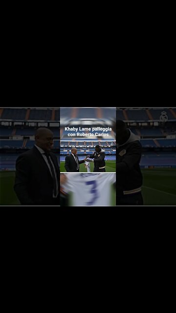 Khaby Lame palleggia con Roberto Carlos