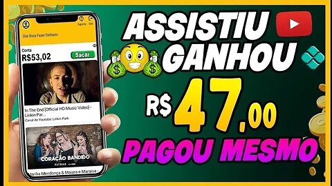 [Receba R$47 via PIX🤑] Novo APP para GANHAR DINHEIRO via PIX Assistindo Videos do YouTube ✅