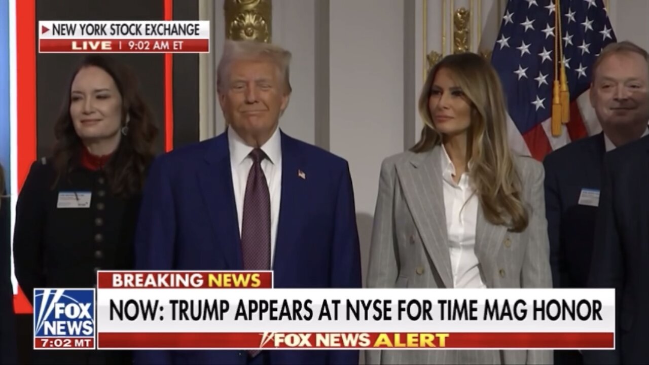 Trump speaks on being named TIME Person of the Year from the NYSE