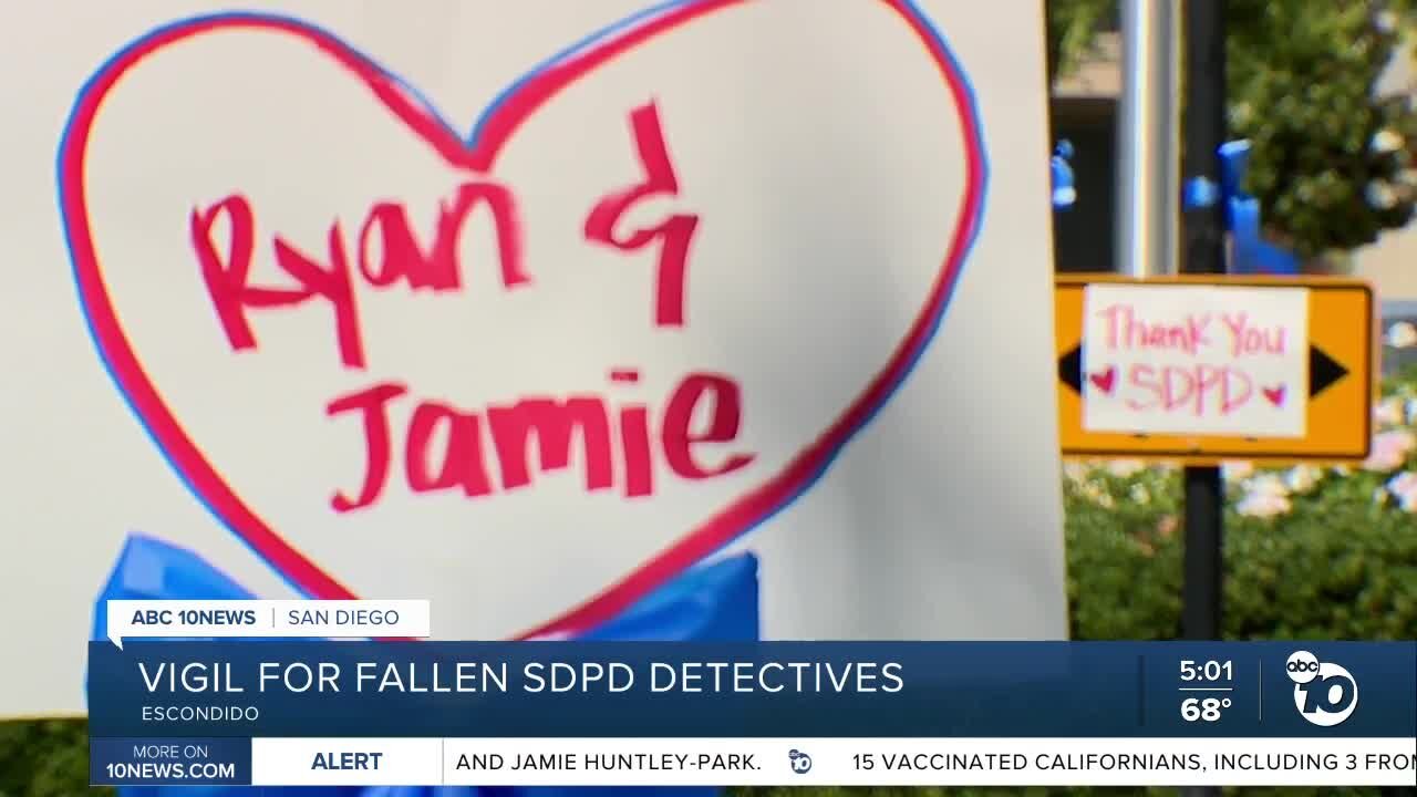 Vigil for fallen SDPD Detectives