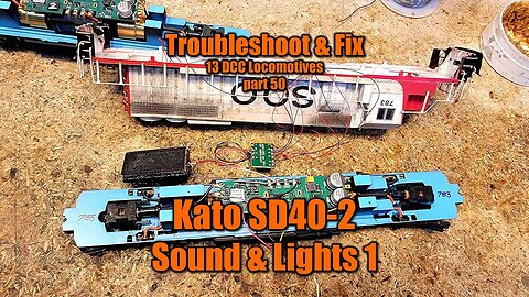 13 FIX 50 HO Scale Kato SD40-2 Lights and Sound 1