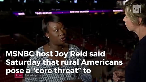 Rural Americans Are The 'Core Threat' To Democracy According To Msnbc's Joy Reid