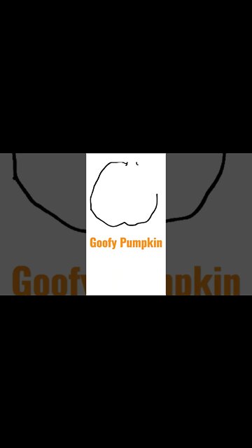 Super Goofy Pumpkin Drawing #halloween #halloween2022 #pumpkin