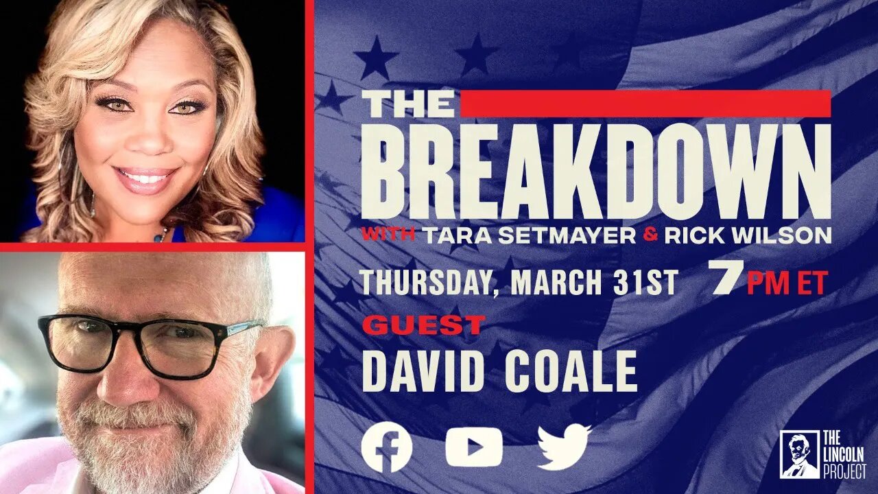 TUNE IN: TONIGHT at 7 PM ET: Legal expert David Coale joins The Breakdown.