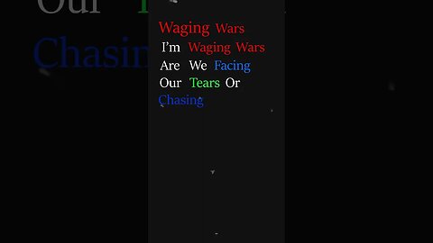 Lyrics Digest Ep3 | Waging Wars #Music #Lyrics #Shorts