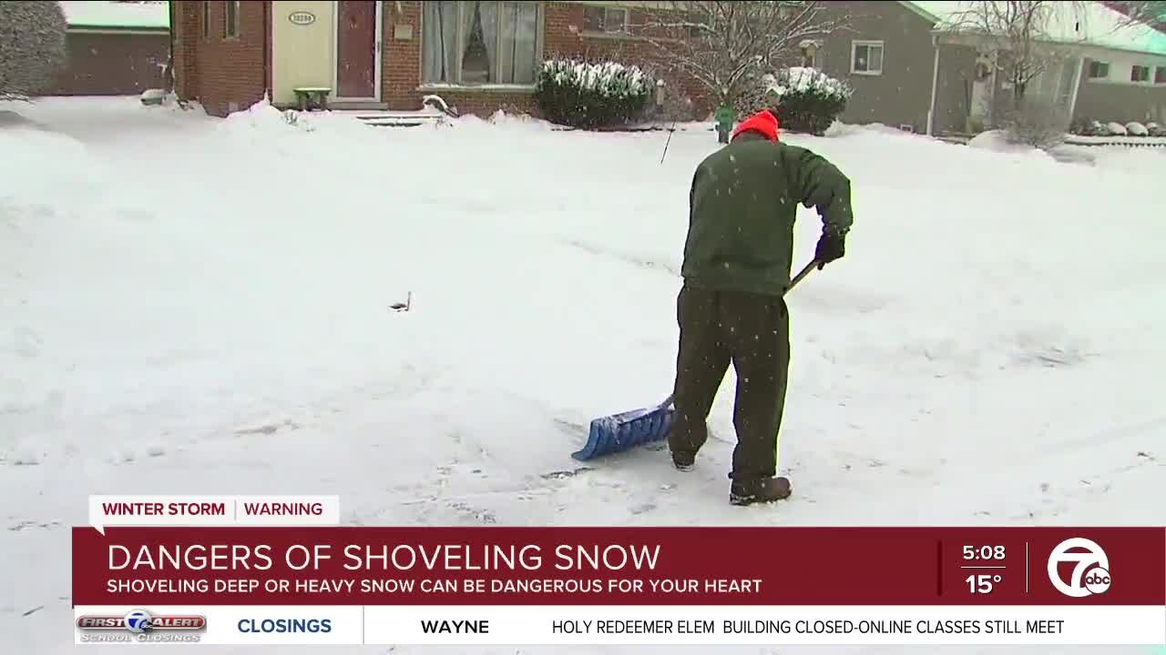 Look out for these health risks while shoveling snow, local doctor says