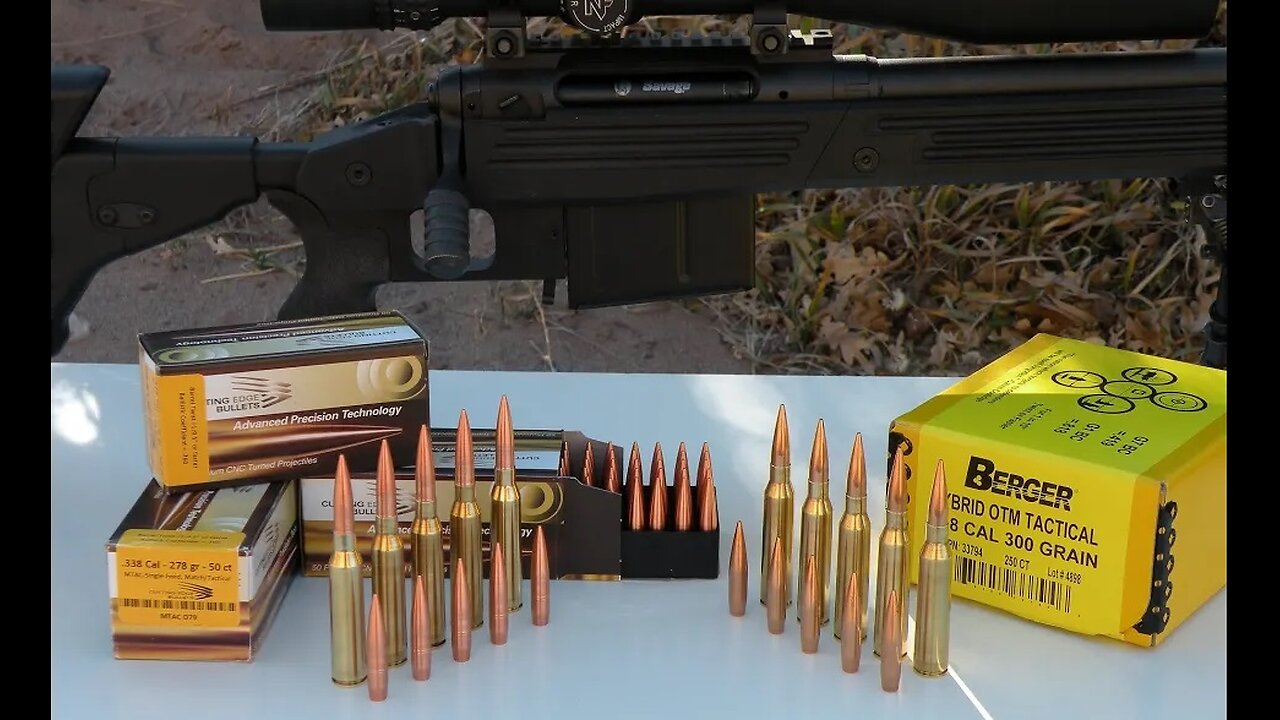 338 Lapua Solid Copper vs Lead Core Bullets