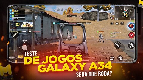 GALAXY A34 5G - Teste de JOGOS! COD Mobile será que roda liso?