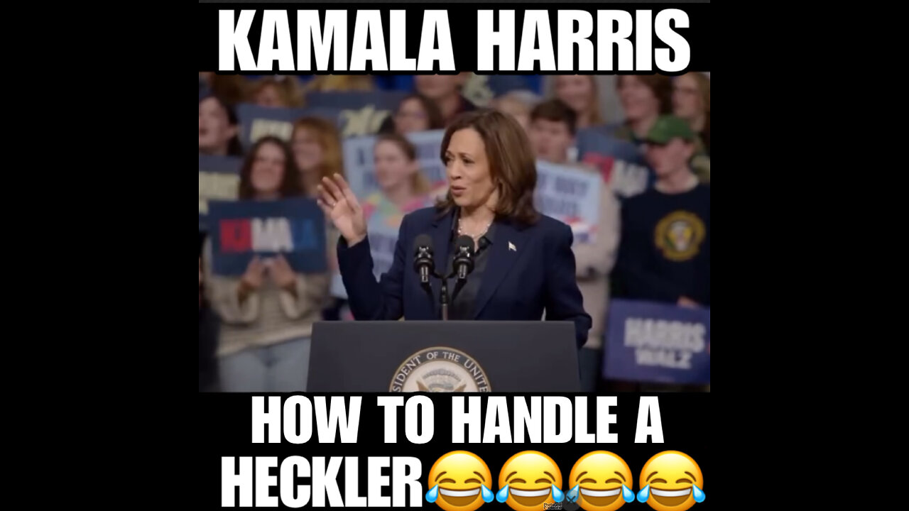 KH #15 Kamala Harris handle a Heckler win a cooked comeback.