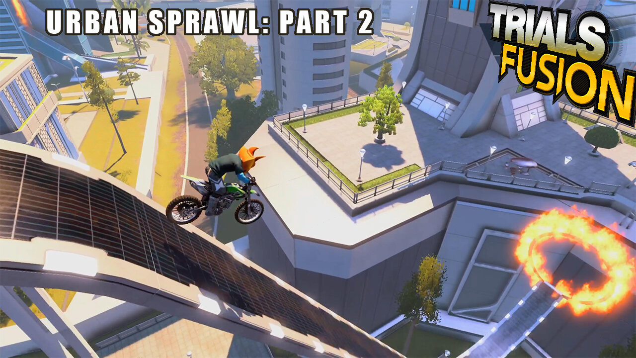 Trials Fusion – Urban Sprawl, Part 2 - Platform Bike Racing | 4 Tracks: FMX, Skill game, Time Trials