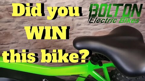 Bolton Ebike Giveaway is over! Are you the winner?