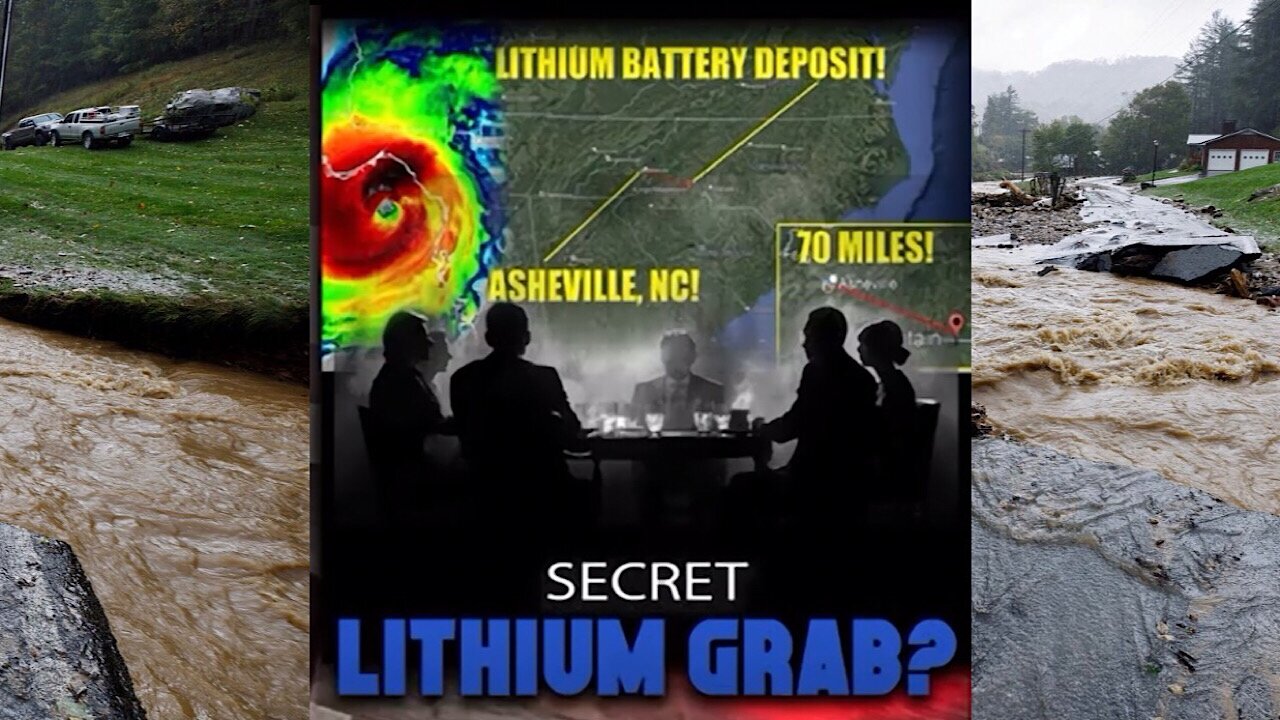 Hurricane Helene Lithium Land Grab -Stew Peters interviews Brian Smith of In2ThinAir (link below)