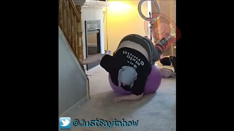 Foodie Beauty On The Exercise Ball Again