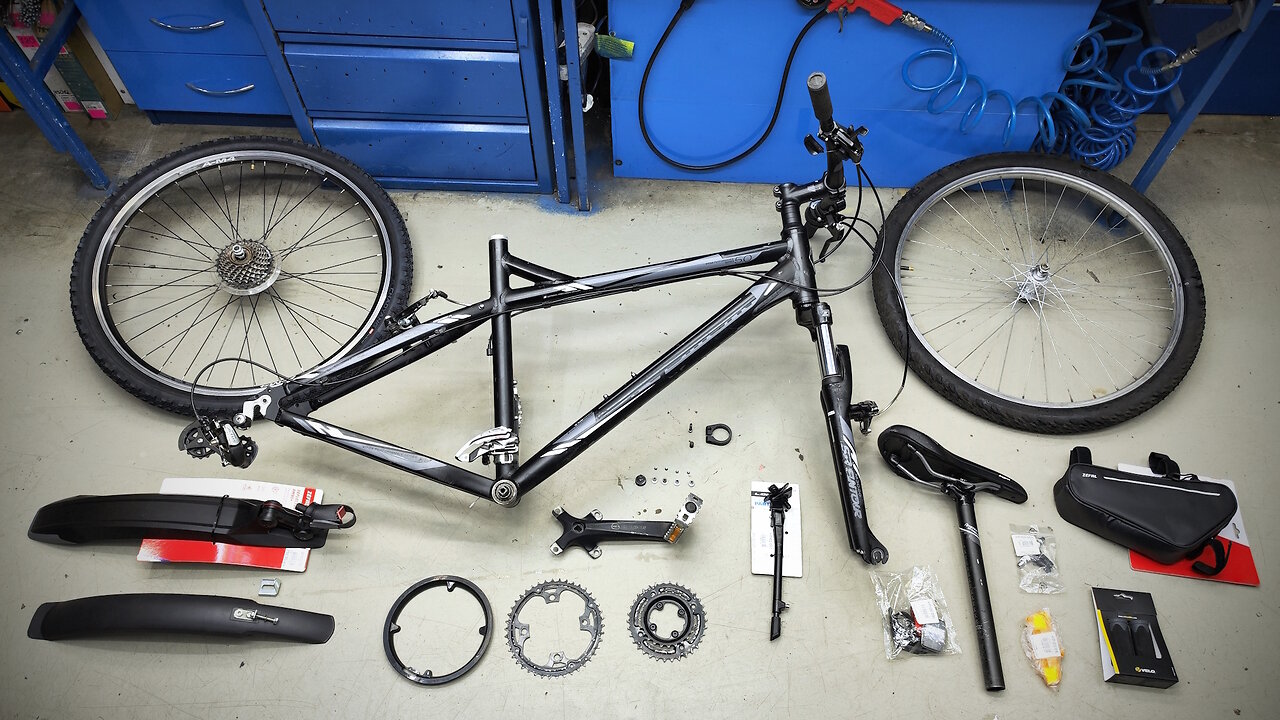 Bicycle Maintenance. Installing Accessories on a Bicycle