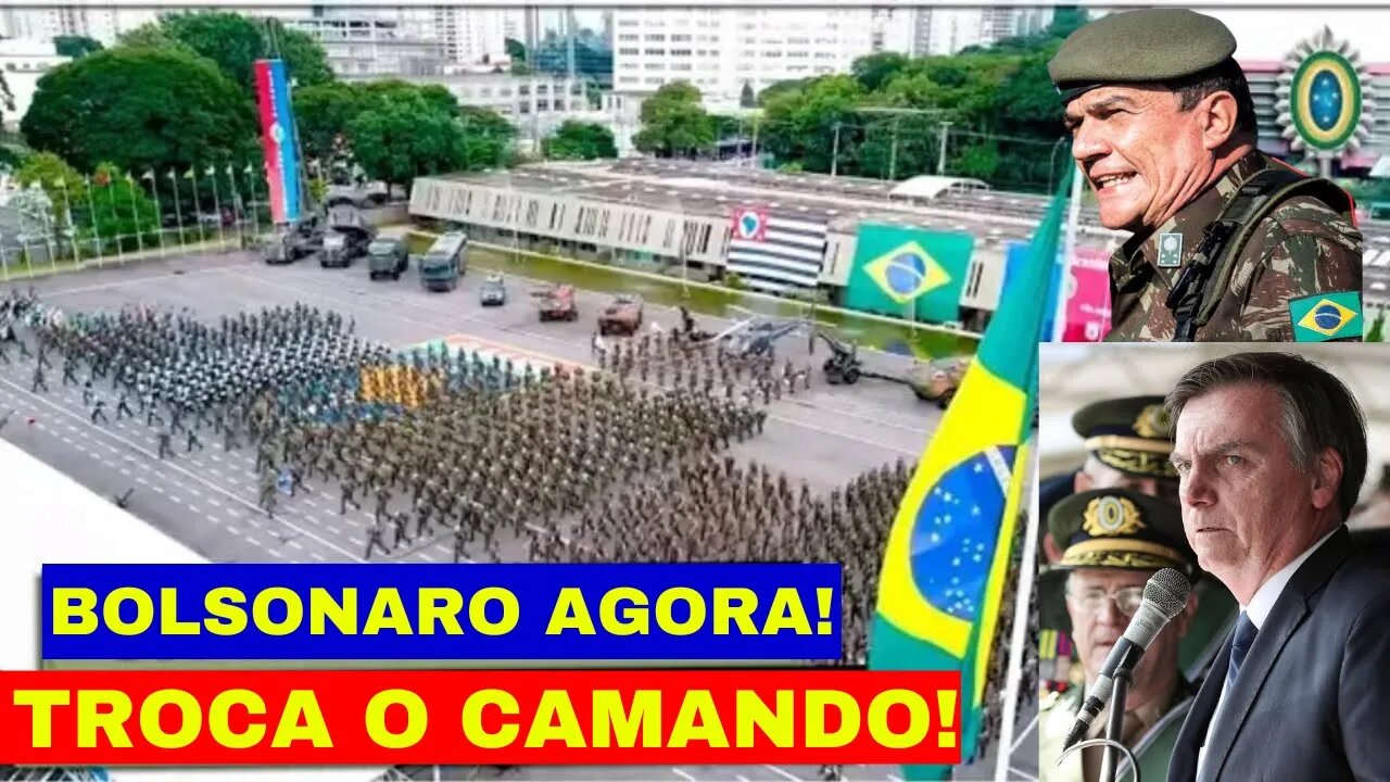 URGENTE! BOLSONARO AGORA NO COMANDO MILITAR FAZ TROCAS AS PRESAS DO GENERAL E MANDA RECADO P/ NAÇÃO!