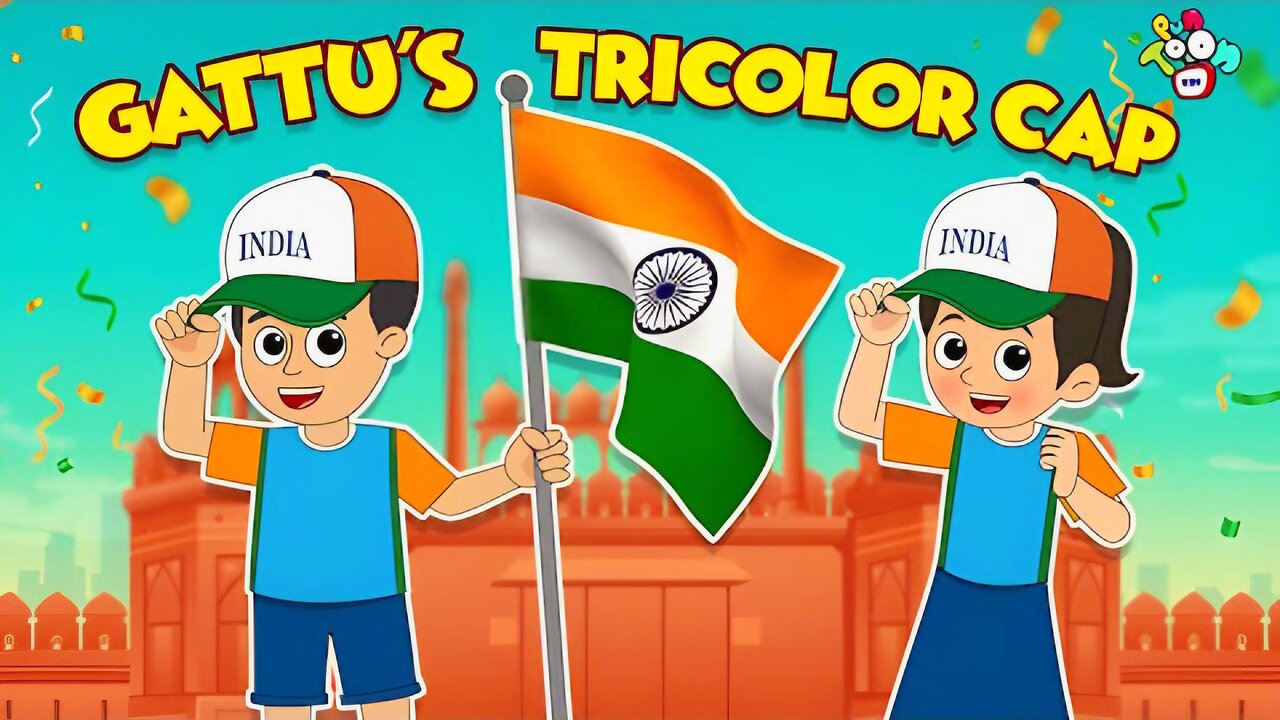 Gattu's Tricolor Cap | Republic Day Special | English Cartoon | Moral Stories | PunToon Kids