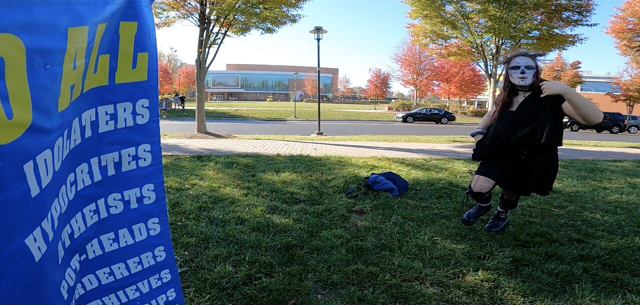 Towson University: Trans Charges Me, Assaults Me, Punches Me 10-15 Times On The Back of My Head, My Arms, My Torso, I Am Contemplating Going to The Hospital, I Manage To Keep Preaching the Gospel For Another 1.5 Hours to A Gathered Crowd of Students