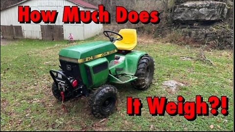How Much Does it Weigh? JD214 Mud Mower