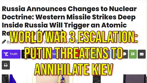 World War 3 Escalation: "Western Missile Strikes Inside Russia Will Trigger Nuclear Response"