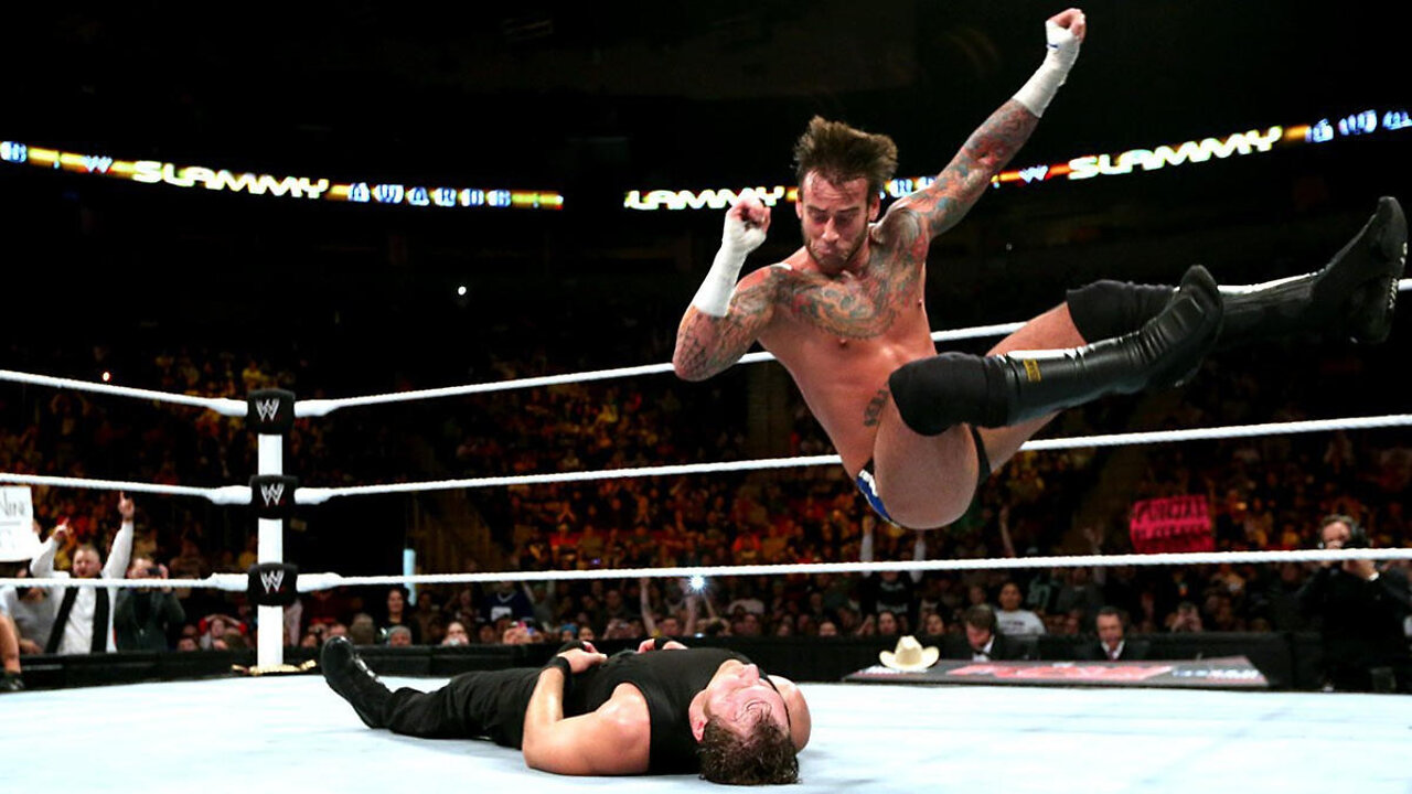 CM Punk vs Dean Ambrose RAW 12.9.2013 Highlights