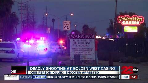 KCSO: one dead and shooter identified and arrested in Golden West Casino