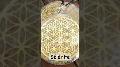 Orgonite Sélénite Fleur de Vie | Énergie Scalaire