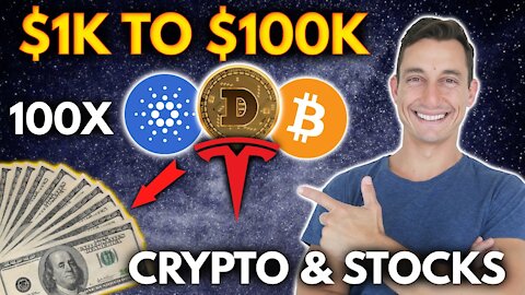 TURN $1000 INTO $100,000 WITH CRYPTO! 100X STRATEGY | Get Rich with Cryptocurrency!