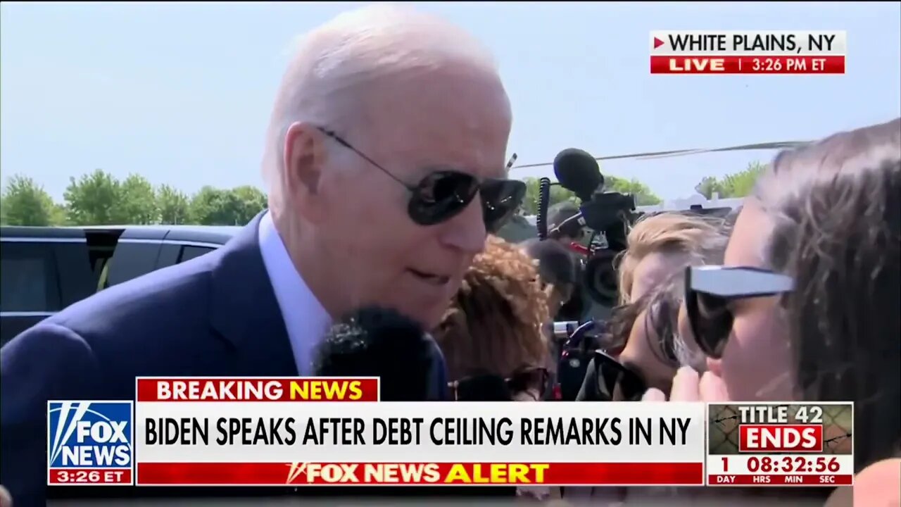 Biden Says Friday's Debt Limit Negotiations Are To "Find Out What Our Staffs Agreed Upon"