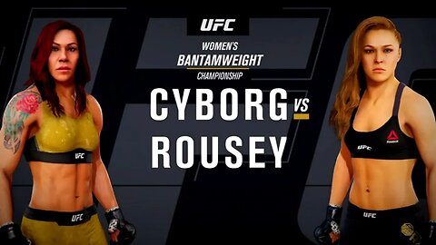 EA Sports UFC 3 Gameplay Ronda Rousey vs Cris Cyborg