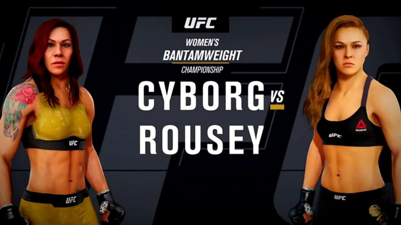EA Sports UFC 3 Gameplay Ronda Rousey vs Cris Cyborg