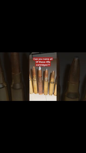 Can you name all of these rifle cartridges?