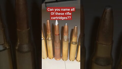 Can you name all of these rifle cartridges?