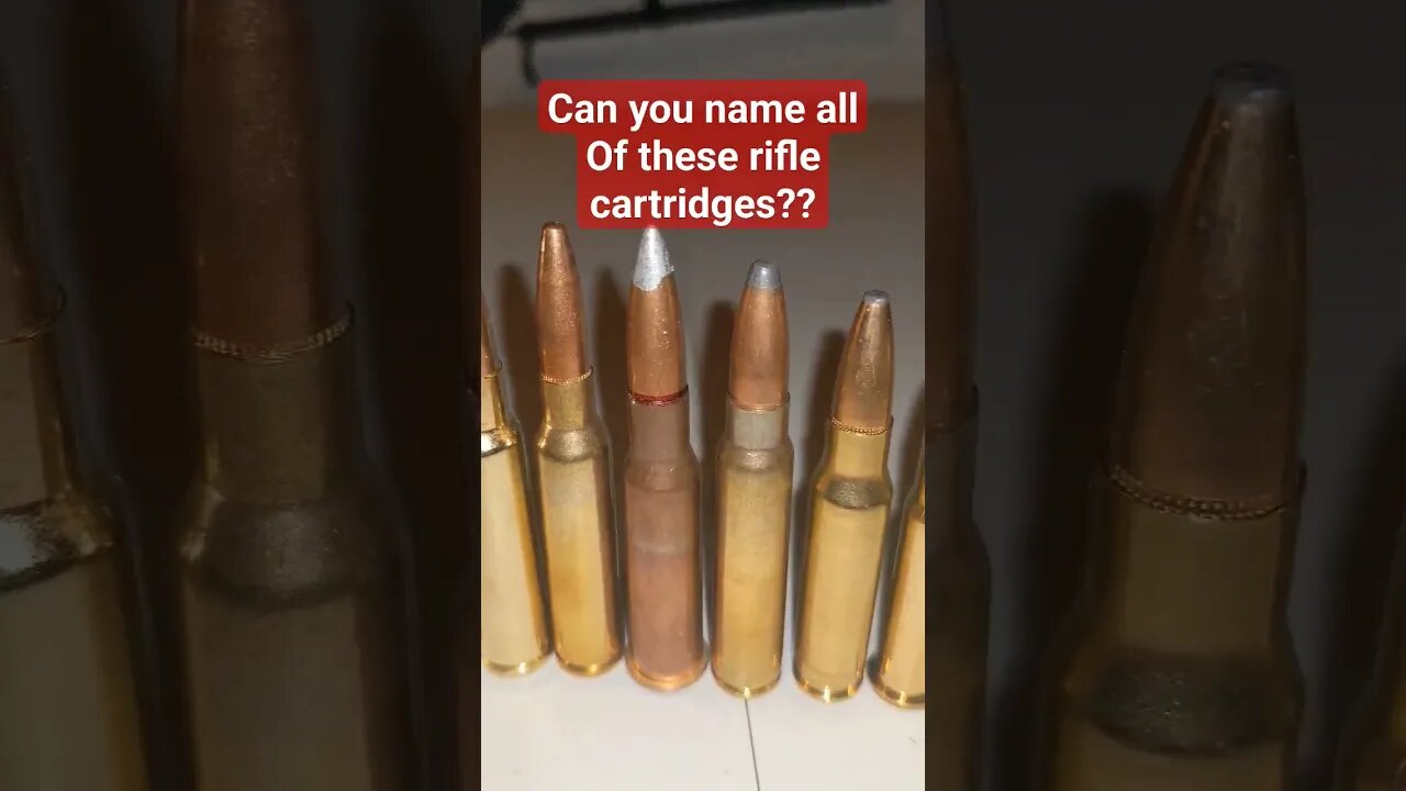 Can you name all of these rifle cartridges?