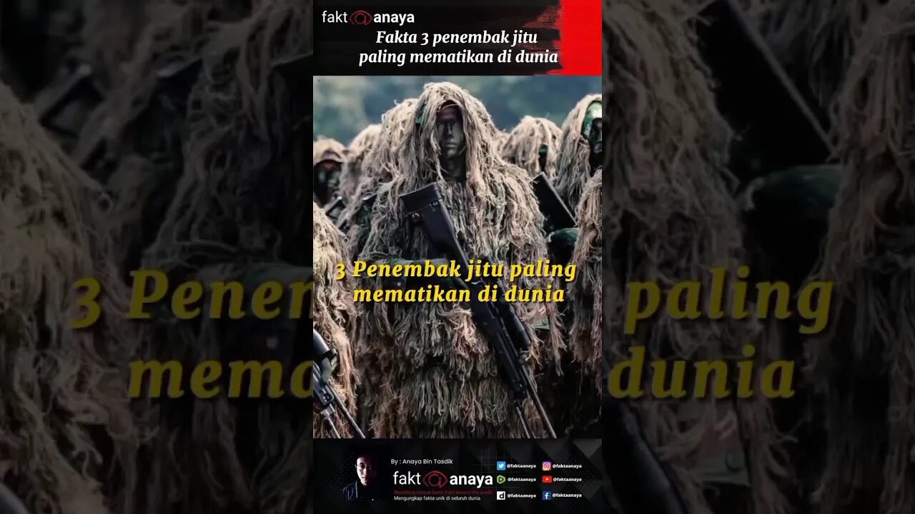 Fakta 3 penembak jitu paling mematikan di dunia #short