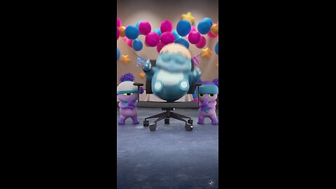 A little cute with the blue Dino's dance