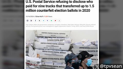 WEF Insider Reveals 30 Million Fake Ballots Ready To Be Injected on Election Night
