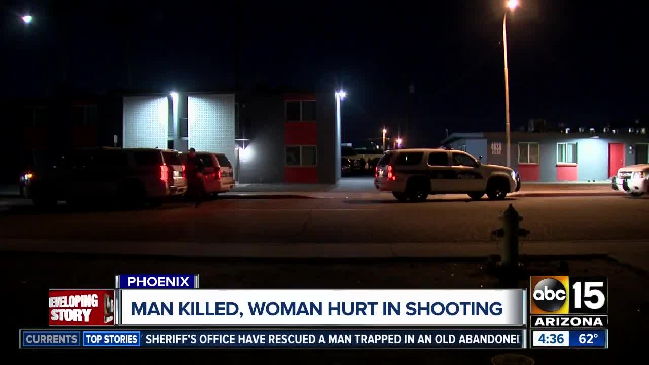 Man dead, woman hurt in double shooting