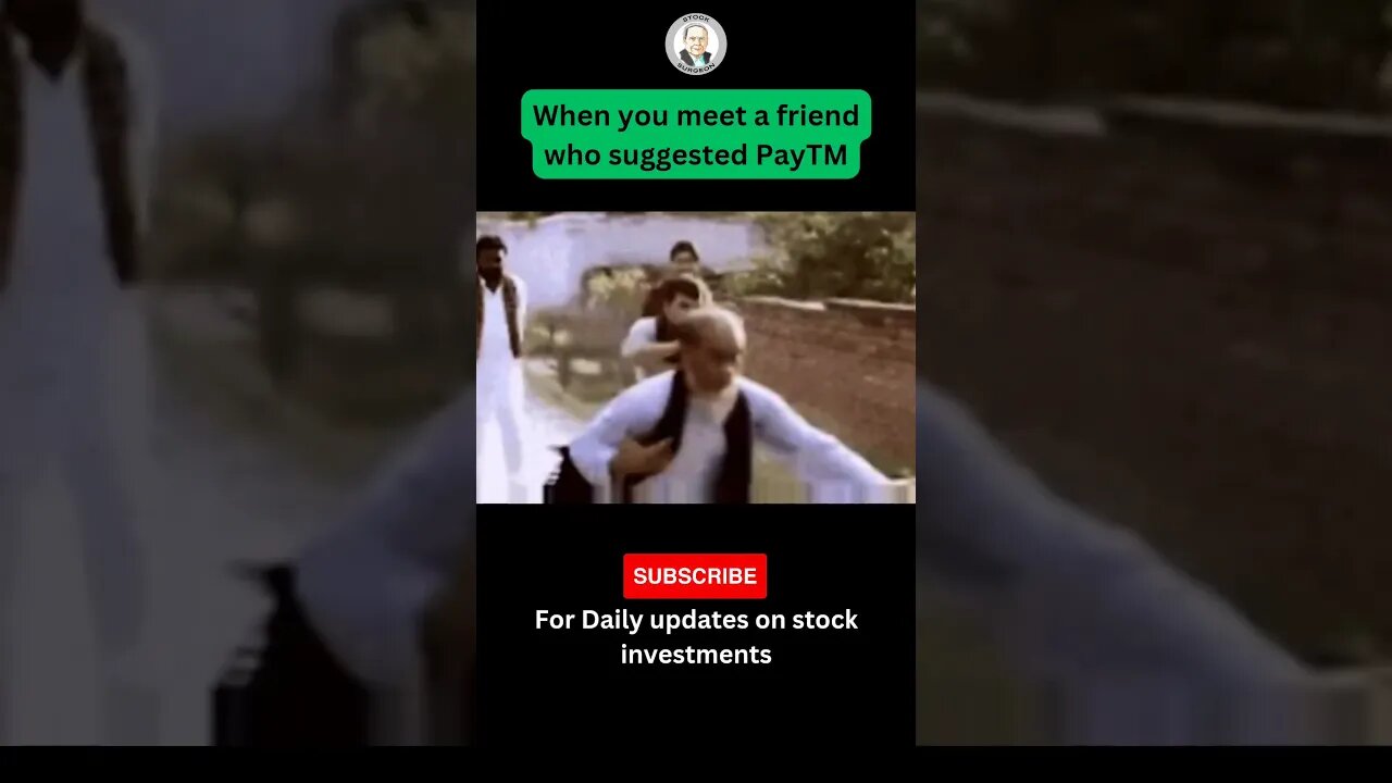 PayTM share price memes #shorts #youtubeshorts #investment #finance #memes