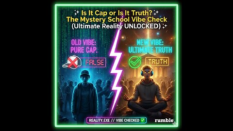 Is It Cap or Is It Truth? The Mystery School Vibe Check (Ultimate Reality UNLOCKED)