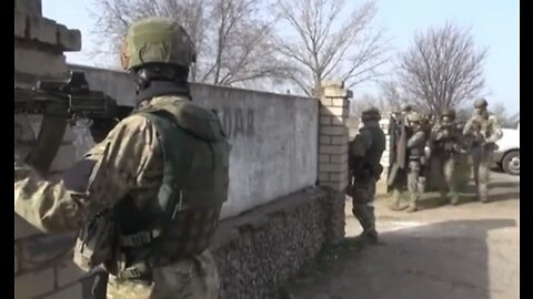 Chechen Special Forces on a mission in Mariupol