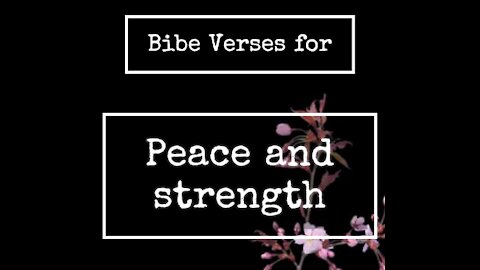 Bible verses for peace and Strength 3