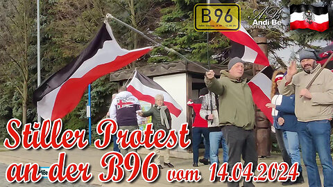 Stiller Protest an der B96 vom 14.04.2024