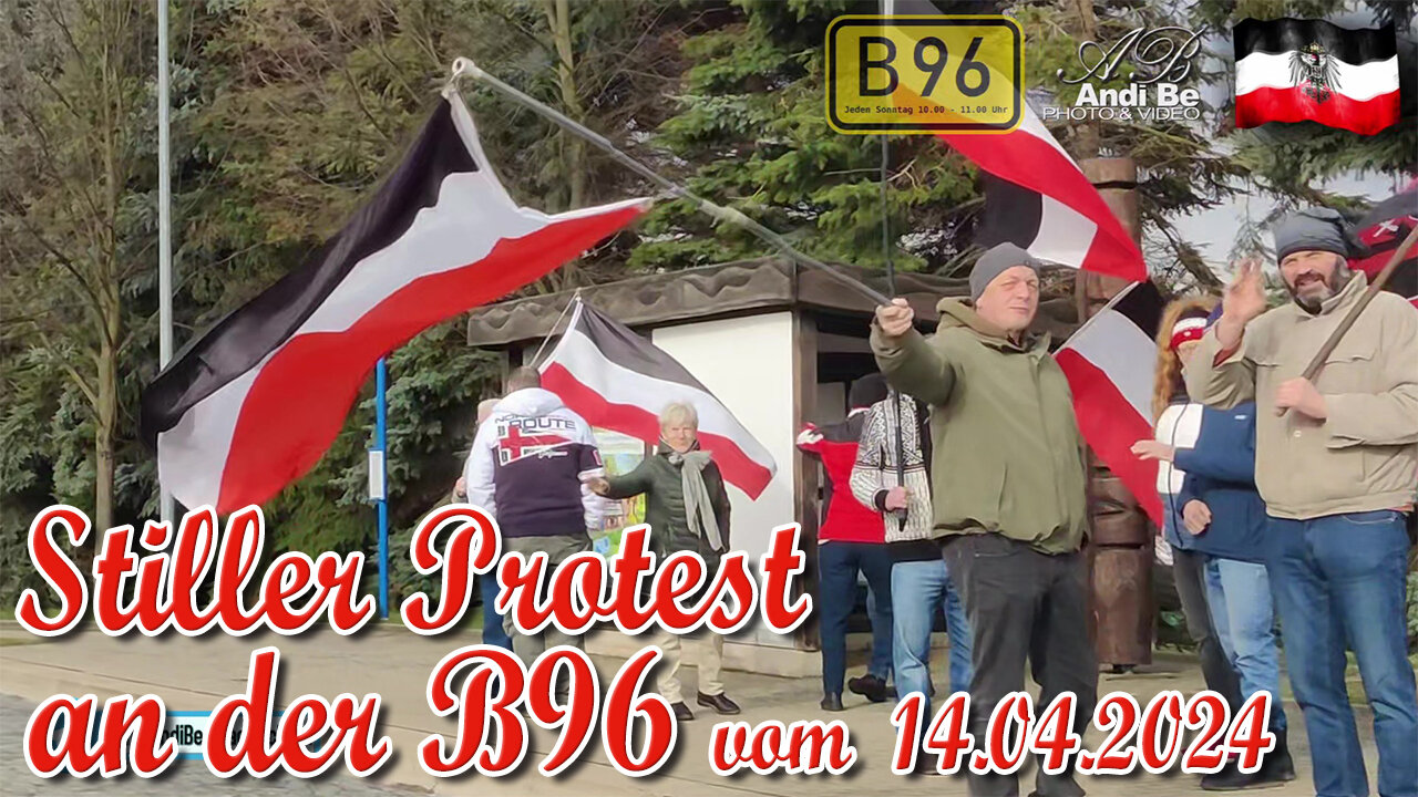 Stiller Protest an der B96 vom 14.04.2024