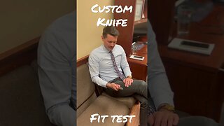 #001 Custom Knife: Fit test #knife #homemade #howto