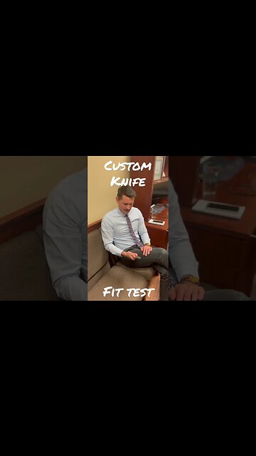 #001 Custom Knife: Fit test #knife #homemade #howto