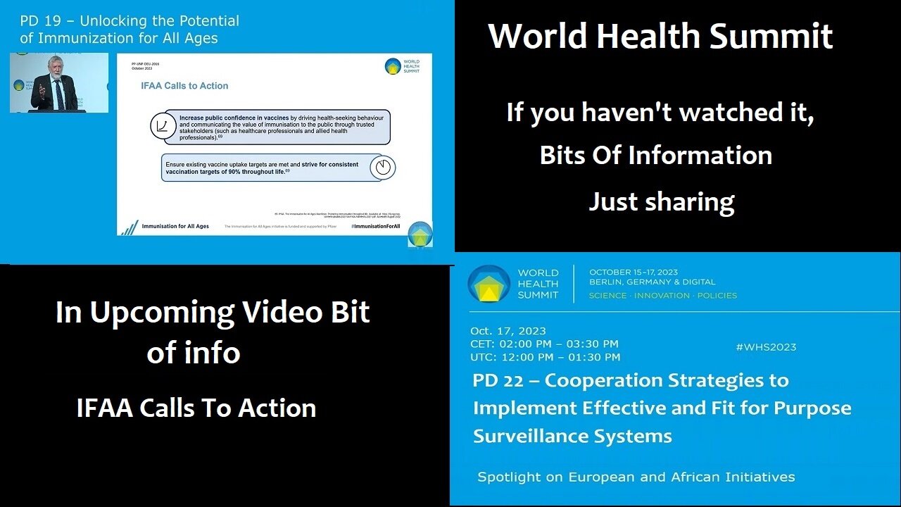 World Health Summit Sharing Bits of Information that might be of interest #1