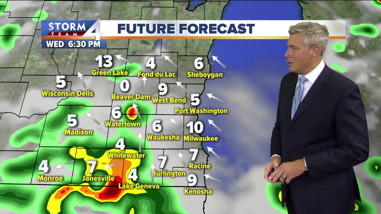 Storms, showers to pop-up this evening