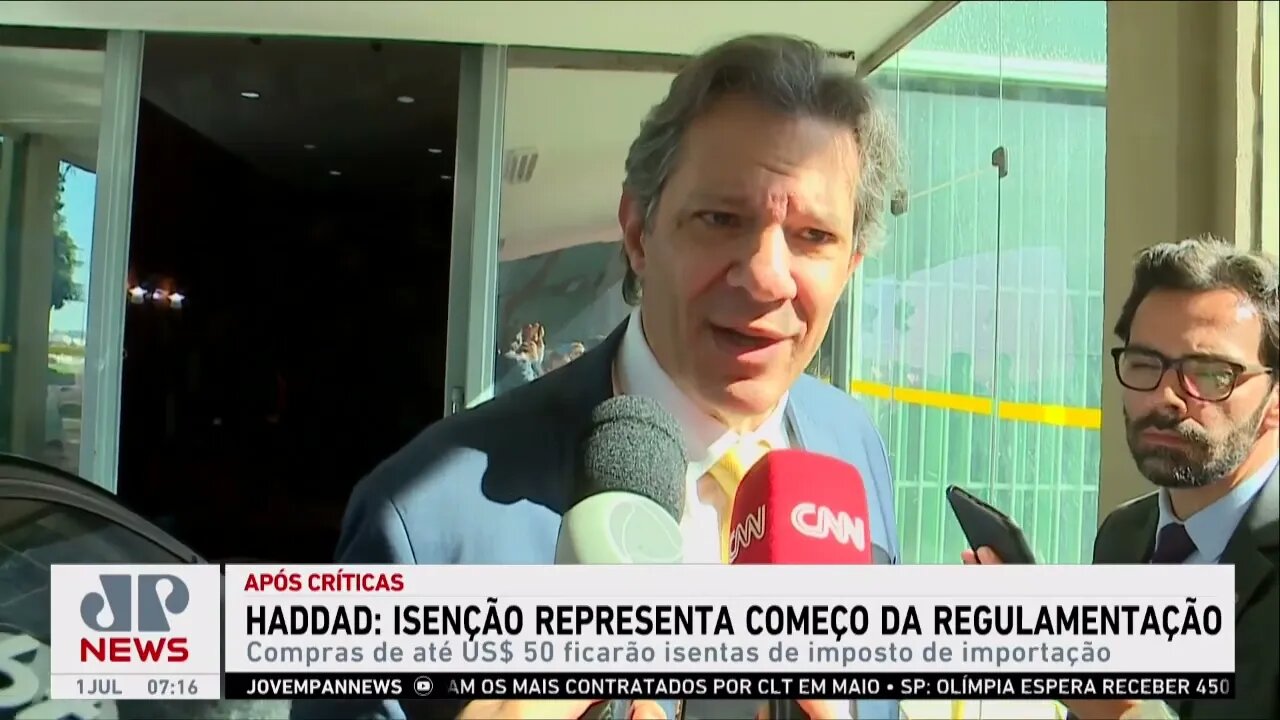 Após críticas, Haddad anuncia isenção de imposto em compras em sites internacionais de até U$ 50