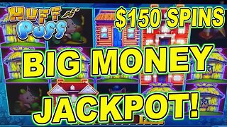 $150 HUFF N PUFF SPINS! ✷ PLAYING CRAZY HIGH LIMIT SLOTS IN LAS VEGAS!!!