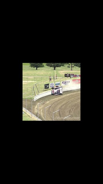 iRacing Dirt Modified Flips Our and Drives on the Wall! 🏁